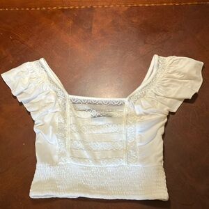 Forever21 Flutter-sleeve Top